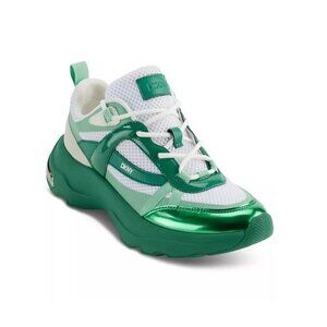 DKNY Juna lace up sneakers green and white – Size 7.5M